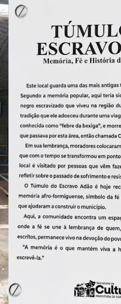 Túmulo do Escravo Adão: Fé e Memória